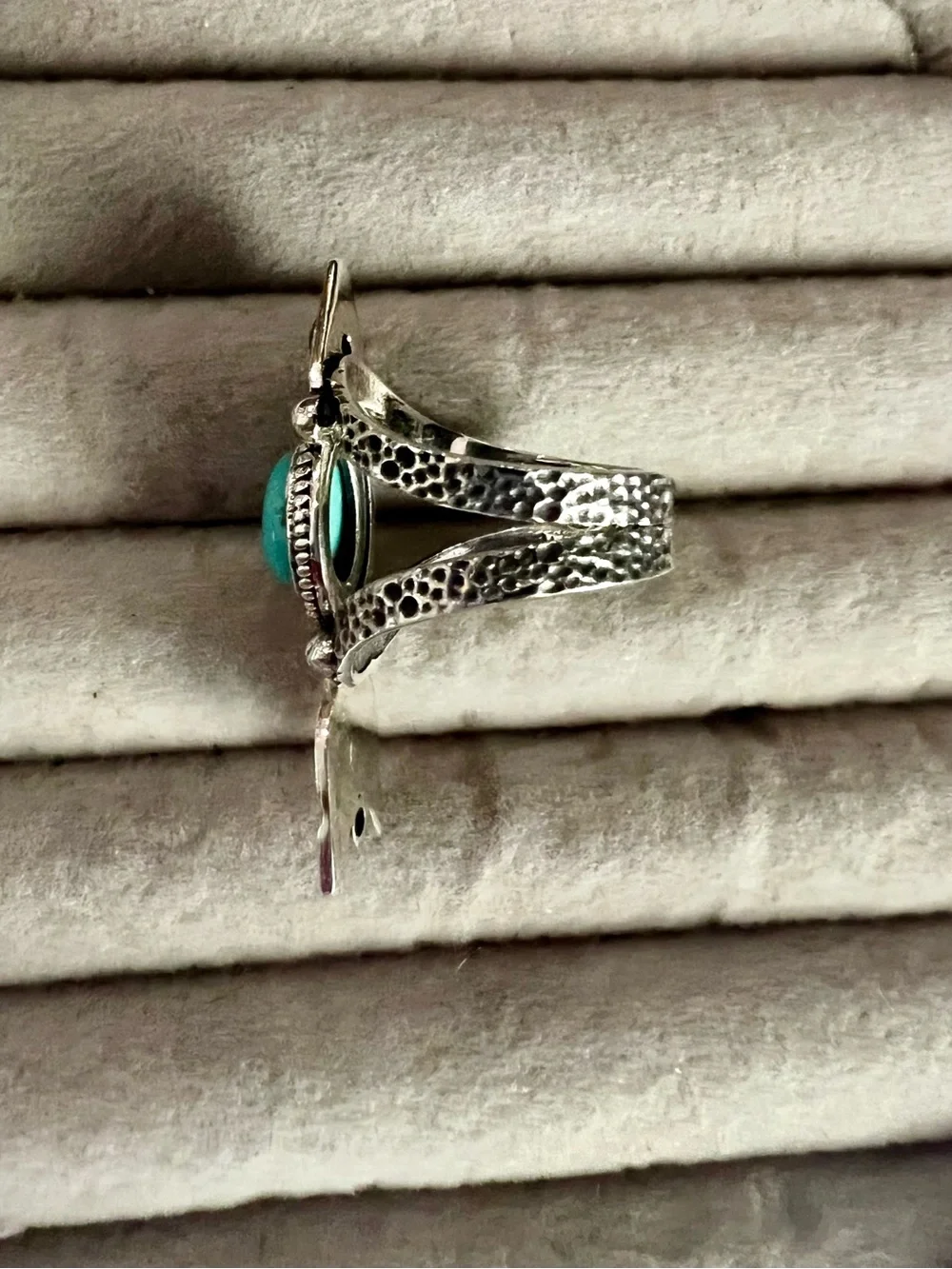 Sterling Silver Turquoise & Onyx  Arrow Statement Ring - Women's Jewelry